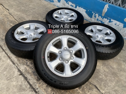 ล้อแม็กป้ายแดง ISUZU D-MAX Blue Power ขอบ 16 พร้อมยางใหม่ป้ายแดง 215-70-16 Dunlop ปี 18 แม็กสวย ยางใหม่ๆ