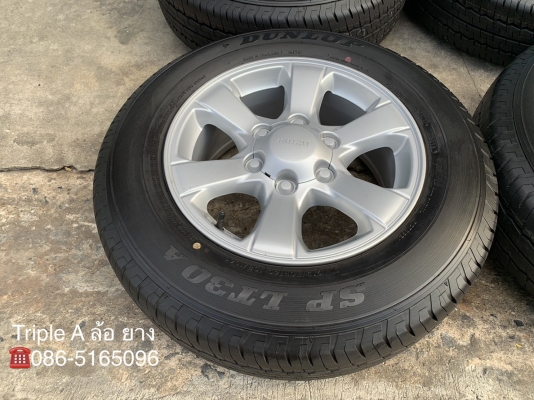 ล้อแม็กป้ายแดง ISUZU D-MAX Blue Power ขอบ 16 พร้อมยางใหม่ป้ายแดง 215-70-16 Dunlop ปี 18 แม็กสวย ยางใหม่ๆ