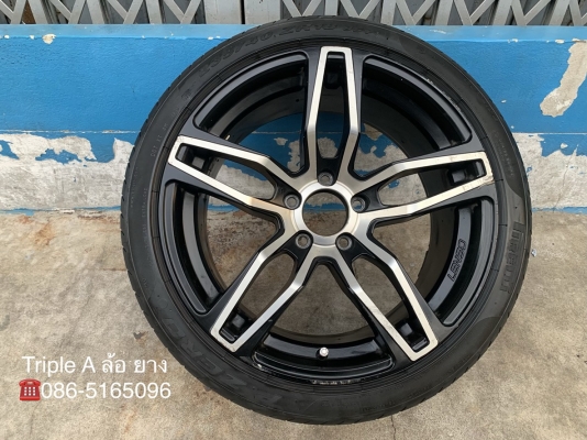 ล้ออะไหล่ ล้อแม็ก Lenso ขอบ 18 พร้อมยาง 235-40-18 Pirelli ปี 15 แม็กไม่ดุ้ง ไม่คด ดอกยางหนาปึก
