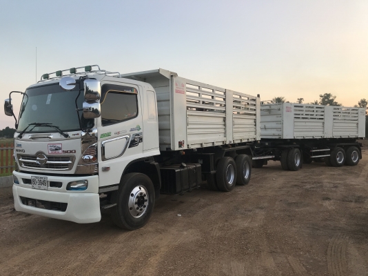 ขายรถพ่วงฮีโน่380ปี57 แม่-ลูก ดั้มสามมิตร