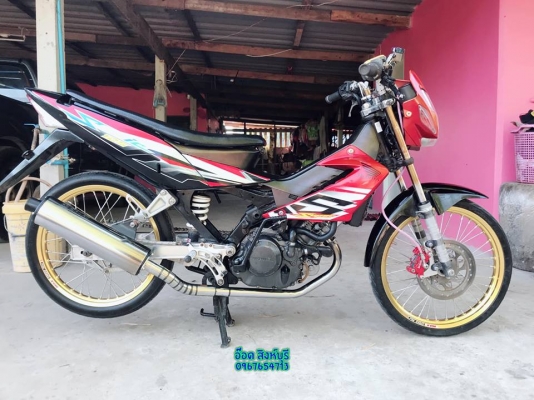 ขาย Sonic125 สตาร์ทมือ ปี48 แต่งสวยๆ ทะเบียนพร้อมโอน ขายถูกๆ