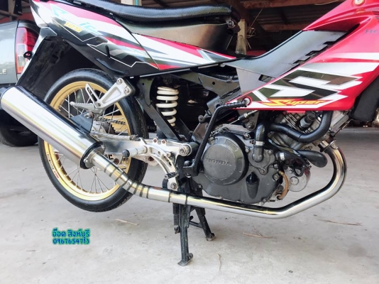 ขาย Sonic125 สตาร์ทมือ ปี48 แต่งสวยๆ ทะเบียนพร้อมโอน ขายถูกๆ