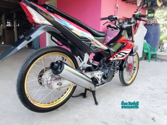 ขาย Sonic125 สตาร์ทมือ ปี48 แต่งสวยๆ ทะเบียนพร้อมโอน ขายถูกๆ