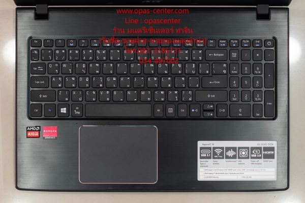 โน้ตบุ๊ค Acer E5-553G AMD A10-9600P Ram8G HDD1TB สภาพใหม่ ประกันศูนย์ถึง 21-7-2019 โน้ตบุ๊ค Acer E5-553G AMD A10-9600P Ram8G HDD1TB สภาพใหม่ ประกันศูนย์ถึง 21-7-2019