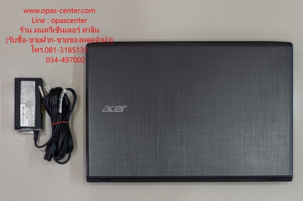 โน้ตบุ๊ค Acer E5-553G AMD A10-9600P Ram8G HDD1TB สภาพใหม่ ประกันศูนย์ถึง 21-7-2019