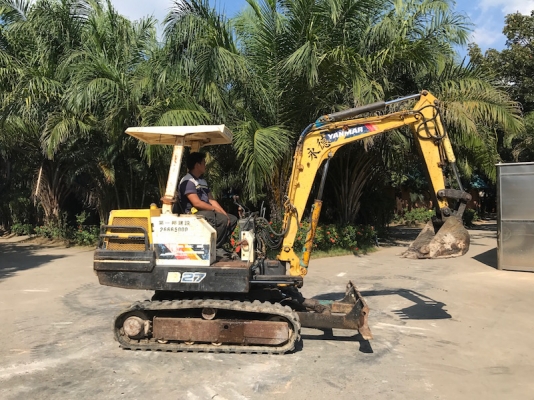 ขายแบคโฮ YANMAR B27(เท่าPC30) เดิมจากญี่ปุ่น100\% ทำงานสมบูรณ์ทุกระบบ รับรองไม่ผิดหวัง235,000 เท่านั