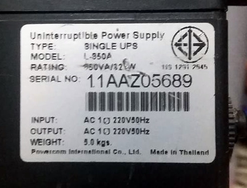 UPS/Syndome 800VA/400W  และ Cleanline 850VA/320W