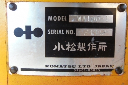 ขายรถตักล้อยาง KOMATSU WA100-1 (สภาพดี)