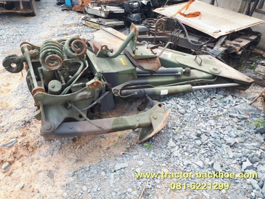 ขาย แขน บูมอาร์ม พร้อมบุ้งกี๋ ขุด ตัก อุปกรณ์ใส่ท้ายด้านหลังรถไถ แทรกเตอร์ หรือ รถตัก ขนาดตั้งแต่ 60 แรง อเนกประสงค์ เก่าญี่ปุ่น สภาพสวย