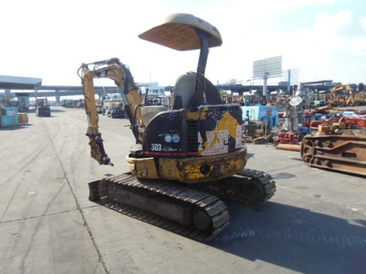ขายรถแบคโฮ CATERPILLAR 303 (มีหัวแย็กปูน พร้อมบุ้งกี๋) ขายรถแบคโฮ CATERPILLAR 303 (มีหัวแย็กปูน พร้อมบุ้งกี๋)