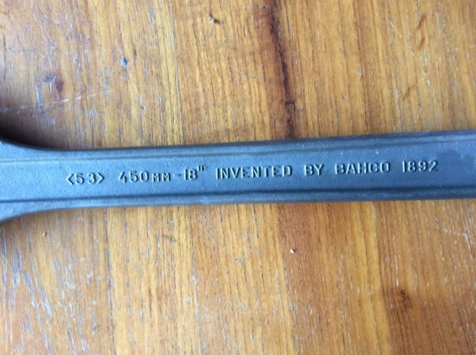 ขายประแจเลื่อน 18" BAHCO ERGO 8075 MADE IN SWEDEN.ใหม่เก่าเก็บ ขายประแจเลื่อน 18" BAHCO ERGO 8075 MADE IN SWEDEN.ใหม่เก่าเก็บ