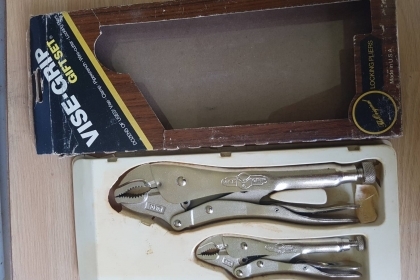 ขายคีมล็อกชุด2ตัว VISE GIRP 10Wr &amp;7Wr MADE IN USA. ใหม่เก่าเก็บ