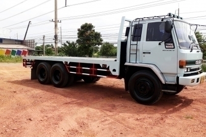 ISUZU ROCKY 10ล้อ(พื้นเรียบบรรทุกตู้คอลเทนเนอร์) เพลาเดียว 175 (เครื่องส้ม) เครื่องดี ยางดี ครัทซีสว