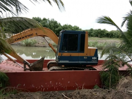 โป๊ะบรรทุกแบคโค ขนาดPC 60 สวยพร้อมใช้ เข้าของขายเอง..