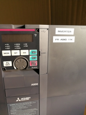 อินเวอร์เตอร์มิตซู15แรง380vA800ใหม่เก่าเก็บไม่ผ่านการใช้งาน