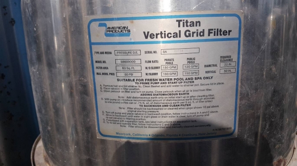 ถังกรองสระว่ายน้ำขนาด 140 ลิตรสแตนเลส มี3ใบให้เลือก