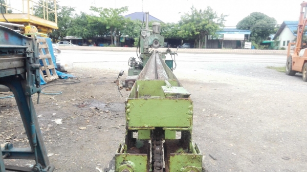 เลื่อยคัตติ้งไฮดรอลิคญี่ปุ่น Cutting Machine มีบาร์ฟีดป้อนชิ้นงานยาว 6.5 เมตร ใบตัด 12&rdquo;