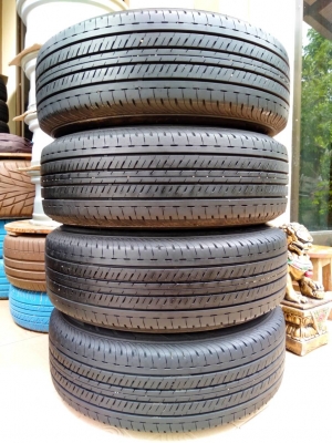 ล้อกระทะอีซูซุ 6รู ขอบ15 พร้อมยางบริดสโตน ดูร่าวิส215/70R15 ปี16 ชุด 4ล้อ