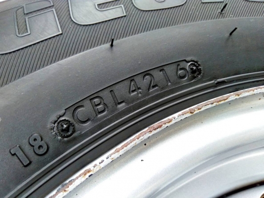 ล้อกระทะอีซูซุ 6รู ขอบ15 พร้อมยางบริดสโตน ดูร่าวิส215/70R15 ปี16 ชุด 4ล้อ