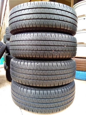 ล้อกระทะโตโยต้า ขอบ15 5รู114 พร้อมยางมิชลิน อจิลิส 215/70R15 ปี16 ชุด 4ล้อ