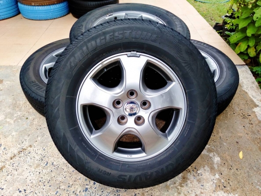 ล้อแม็กวีโก้แชมป์ ขอบ16 5รู114 พร้อมยางบริดสโตน ดูร่าวิส 215/70R6 ปี16 ชุด 4ล้อ ล้อแม็กวีโก้แชมป์ ขอบ16 5รู114 พร้อมยางบริดสโตน ดูร่าวิส 215/70R6 ปี16 ชุด 4ล้อ