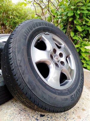 ล้อแม็กวีโก้แชมป์ ขอบ16 5รู114 พร้อมยางบริดสโตน ดูร่าวิส 215/70R6 ปี16 ชุด 4ล้อ ล้อแม็กวีโก้แชมป์ ขอบ16 5รู114 พร้อมยางบริดสโตน ดูร่าวิส 215/70R6 ปี16 ชุด 4ล้อ