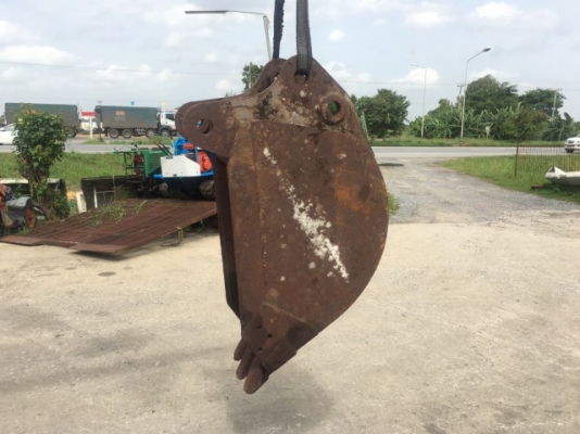 บุ้งกี๋รถขุดปากแคบ สำหรับขุดวางท่อระบายน้ำ ขนาดบุ้งกี๋