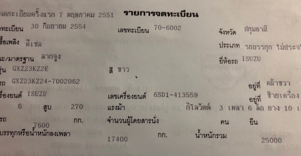 Isuzu 270 Maxload ปี 51 สิบล้อหัวลาก เครื่อง/เกียร์เดิม ยางดี พร้อมใช้งาน ทะเบียนพร้อม