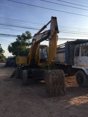 ขาย 300,000 แบคโฮล้อยาง MITSUBISHI MS 110 เครื่องดี ปั้มแรง เกียร์ดี ยางดี เอวแน่น รถพร้อมใช้งาน เอกสารซื้อขาย รถอยู่ กำแพงเพชร 090-772-3710 090-772-3708