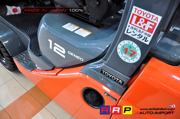 ขายรถโฟล์คลิฟท์มือสอง TOYOTA รุ่น 8FG20-30911 นำเข้าจากประเทศญี่ปุ่น 100\% ไม่เคยใช้งานในไทย ขายรถโฟล์คลิฟท์มือสอง TOYOTA รุ่น 8FG20-30911 นำเข้าจากประเทศญี่ปุ่น 100\% ไม่เคยใช้งานในไทย
