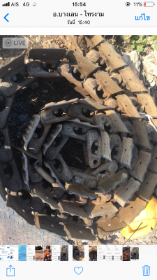 ขายโซ่พร้อมใบ ใส่รถแทร็กเตอร์D2 ใส่รถแม็กโครPC60 ได้ โซ่บูทดี ไม่มีแตก โทร0616613023แพรว