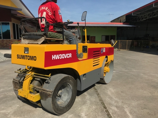 ขายรถบด3ตันSUMITOMOรุ่นHV30VCRหน้าเหล็กหลังยาง3เส้นนำเข้าญี่ปุ่น ไม่เคยใช้งานในไทยสภาพดีพร้อมใช้งาน Line:Jiraroj2909