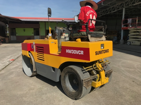 ขายรถบด3ตันSUMITOMOรุ่นHV30VCRหน้าเหล็กหลังยาง3เส้นนำเข้าญี่ปุ่น ไม่เคยใช้งานในไทยสภาพดีพร้อมใช้งาน Line:Jiraroj2909