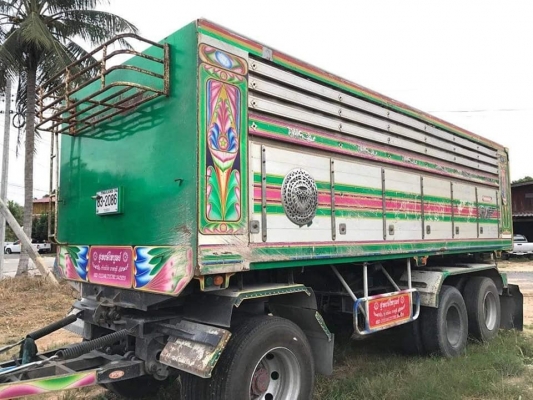 ลูกพ่วงดัมพ์มิเนียม อู่พงษ์ไพบูลย์ 3 เพลาแท้ ปี 56 ยาว 6.80 เมตร ทะเบียนพร้อม