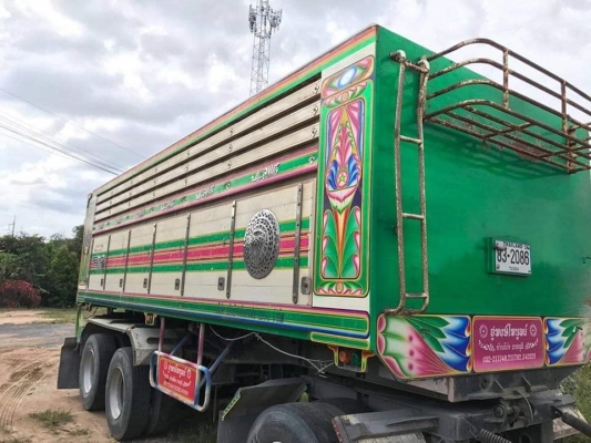 ลูกพ่วงดัมพ์มิเนียม อู่พงษ์ไพบูลย์ 3 เพลาแท้ ปี 56 ยาว 6.80 เมตร ทะเบียนพร้อม