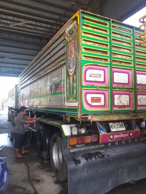 ลูกพ่วงดัมพ์มิเนียม อู่พงษ์ไพบูลย์ 3 เพลาแท้ ปี 56 ยาว 6.80 เมตร ทะเบียนพร้อม