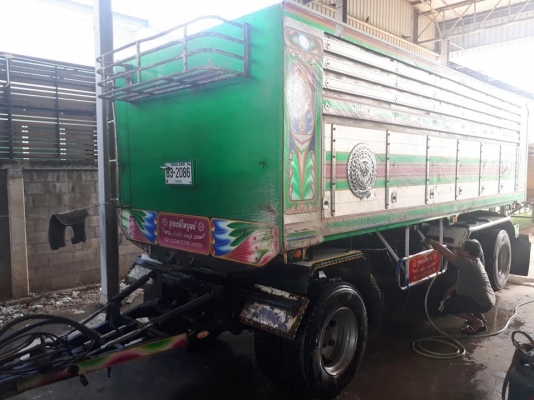 ลูกพ่วงดัมพ์มิเนียม อู่พงษ์ไพบูลย์ 3 เพลาแท้ ปี 56 ยาว 6.80 เมตร ทะเบียนพร้อม