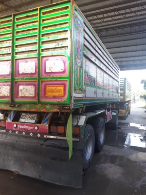 ลูกพ่วงดัมพ์มิเนียม อู่พงษ์ไพบูลย์ 3 เพลาแท้ ปี 56 ยาว 6.80 เมตร ทะเบียนพร้อม