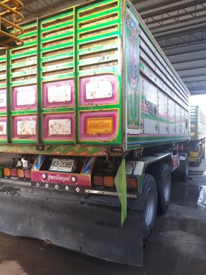 ลูกพ่วงดัมพ์มิเนียม อู่พงษ์ไพบูลย์ 3 เพลาแท้ ปี 56 ยาว 6.80 เมตร ทะเบียนพร้อม