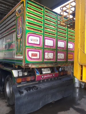 ลูกพ่วงดัมพ์มิเนียม อู่พงษ์ไพบูลย์ 3 เพลาแท้ ปี 56 ยาว 6.80 เมตร ทะเบียนพร้อม