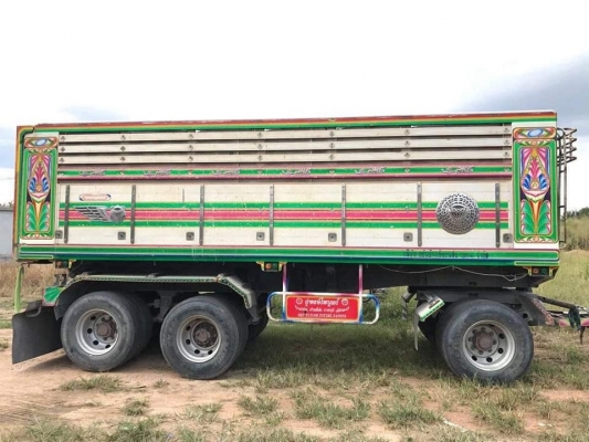 ลูกพ่วงดัมพ์มิเนียม อู่พงษ์ไพบูลย์ 3 เพลาแท้ ปี 56 ยาว 6.80 เมตร ทะเบียนพร้อม