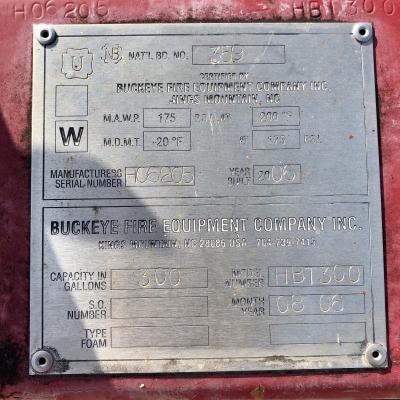 ถังบรรจุโฟมดับเพลิง 1,000 ลิตร