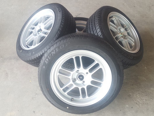 ล้อใหม่15 Rpf1 4รู100 ยาง\%185/60/15 DUNLOP  4 ล้อ