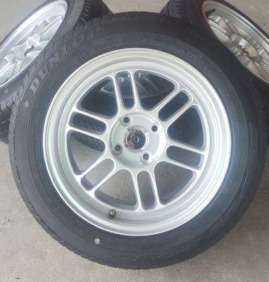 ล้อใหม่15 Rpf1 4รู100 ยาง\%185/60/15 DUNLOP 4 ล้อ ล้อใหม่15 Rpf1 4รู100 ยาง\%185/60/15 DUNLOP 4 ล้อ