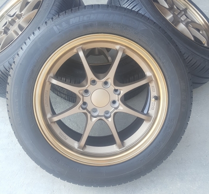 ล้อใหม่CE28 ขอบ15 4รู100-114 ยางเปอร์เช็น  4 ล้อ