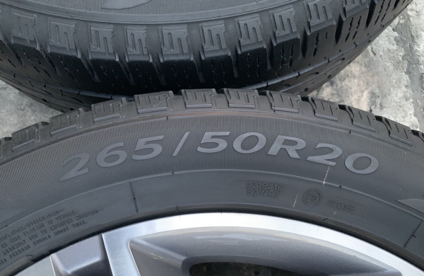ล้อแม็ก Ford Everest ขอบ 20 พร้อมยาง 265-50-20 Goodyear ปี 16 ดอกยางหนาปึก