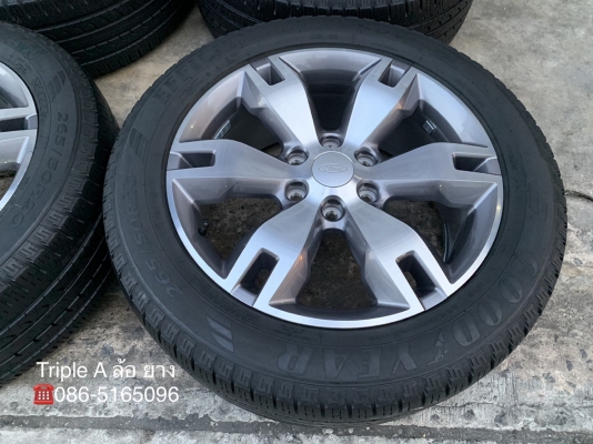 ล้อแม็ก Ford Everest ขอบ 20 พร้อมยาง 265-50-20 Goodyear ปี 16 ดอกยางหนาปึก