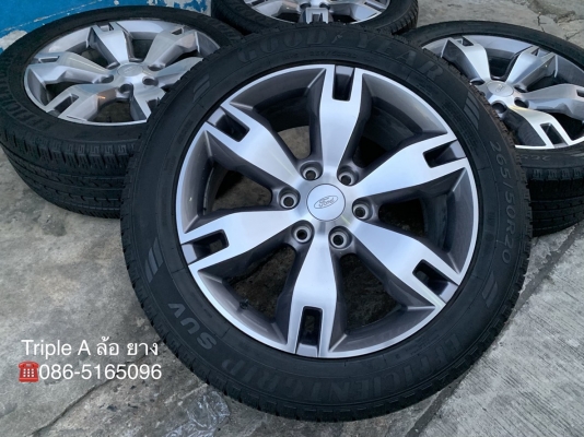 ล้อแม็ก Ford Everest ขอบ 20 พร้อมยาง 265-50-20 Goodyear ปี 16 ดอกยางหนาปึก