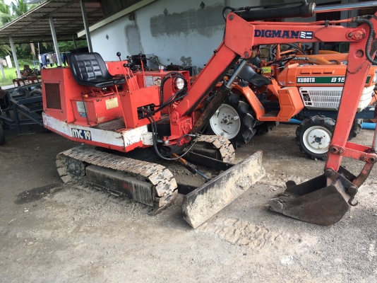 ขายรถแบ็คโฮเก่าญี่ปุ่น ยี่ห้อมิตซูบิชิ mitsubishiรุ่นdigman ขนาดเทียบ pc20 สภาพสวยมากๆพร้อมใช้งาน