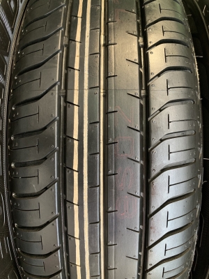 ยางใหม่ป้ายแดง Bridgestone 185-60-15 ปลายปี 18 ดอกยางหนานิ่ม ตุ่มเป้ง เส้นสีจัด